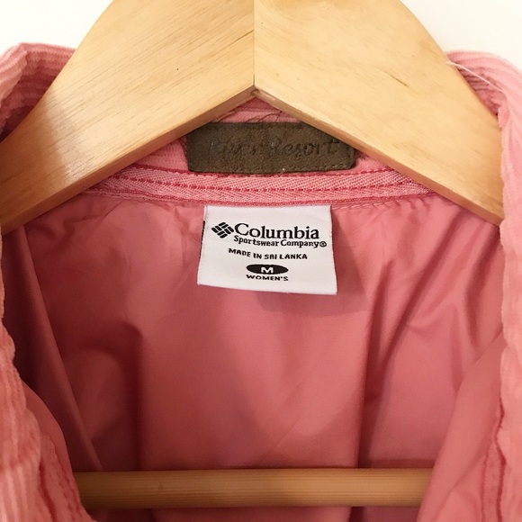 Columbia Pink Corduroy Button Up Shacket - Picture 3 of 5